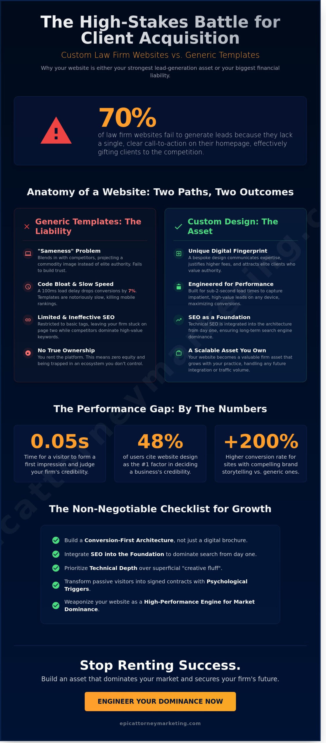 Custom Law Firm Website Design: The Strategic Blueprint for Market Dominance in 2026
