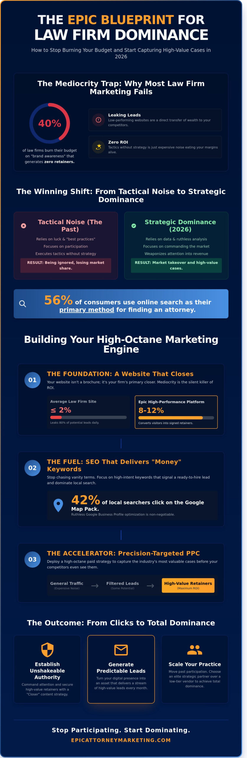Law Firm Marketing: The Aggressive Blueprint for Market Dominance in 2026
