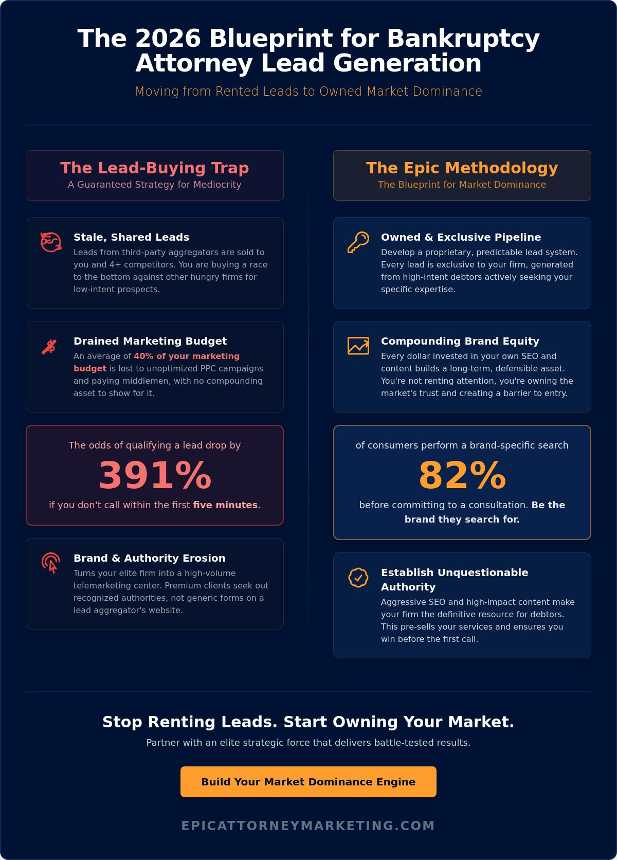 Lead Generation for Bankruptcy Attorneys: The 2026 Blueprint for Total Market Dominance