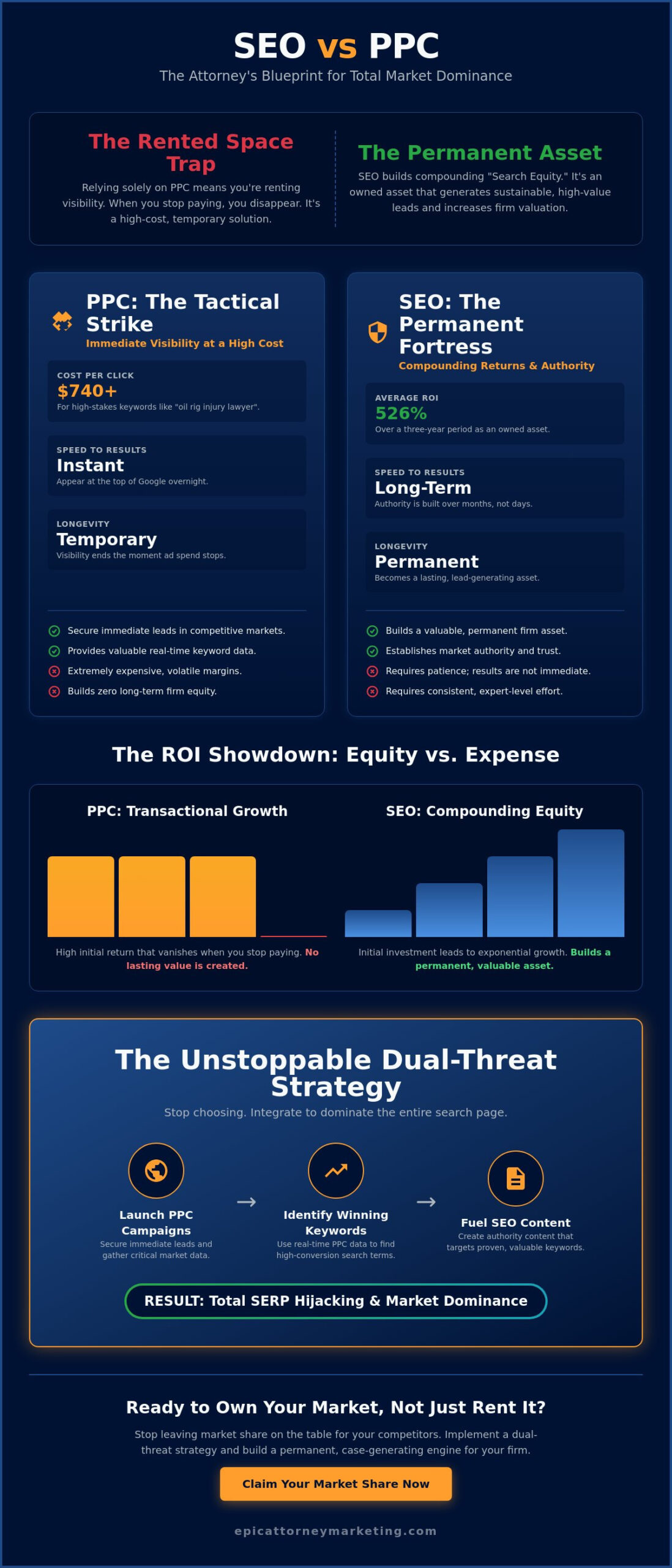 SEO vs PPC for Attorneys: Which Is Better for Dominating the Legal Market in 2026?