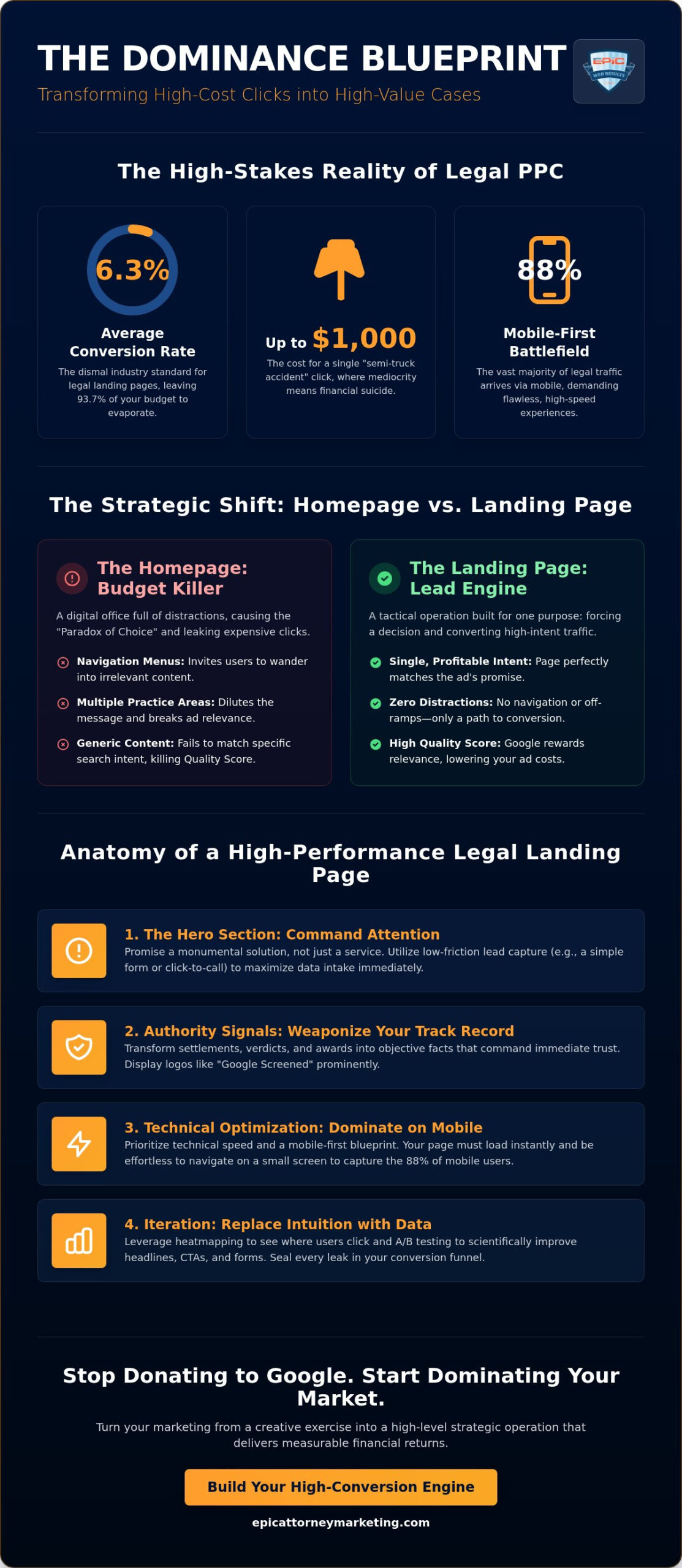 Creating Effective Landing Pages for Lawyer PPC: The Blueprint for Market Dominance