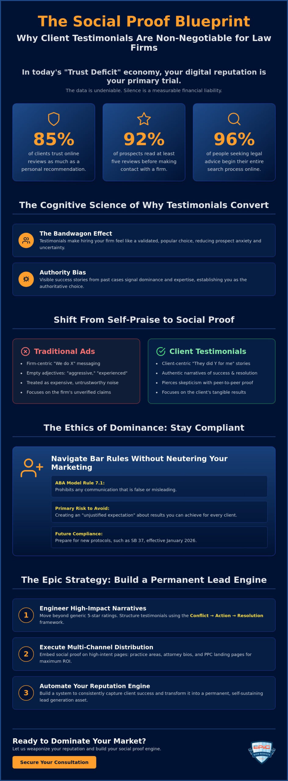 Using Client Testimonials in Law Firm Marketing: The Strategic Blueprint for Market Dominance