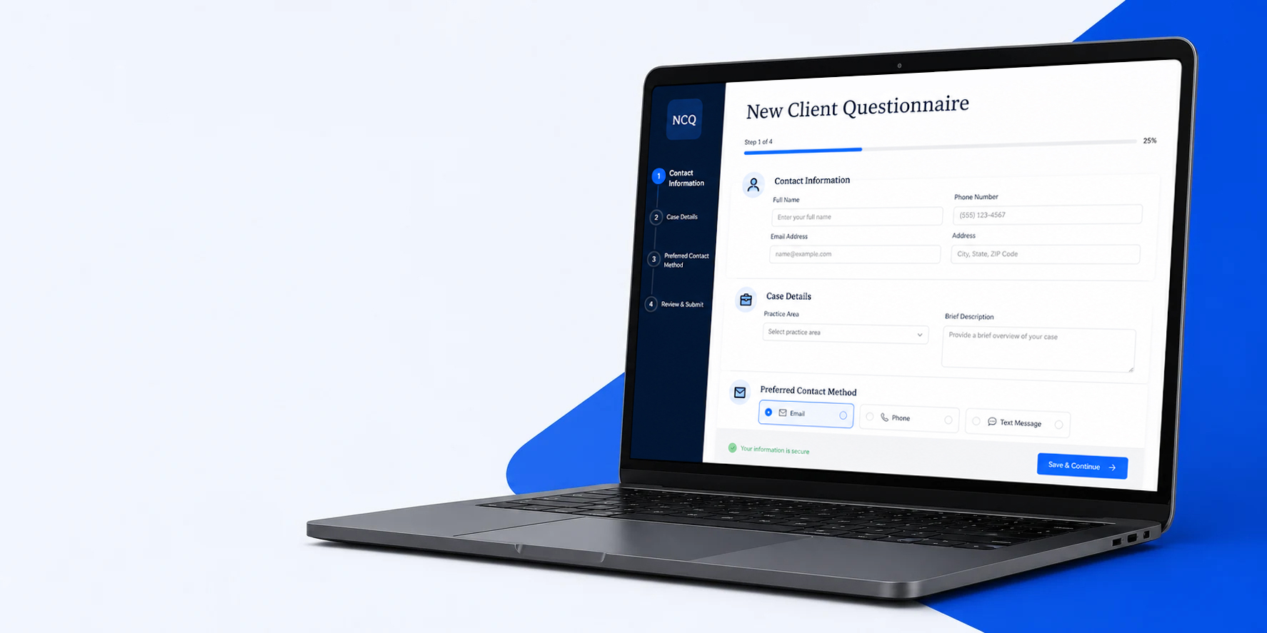 Epic Web Results New Client Questionnaire Form